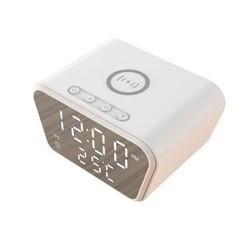 ABS  Wireless Charging Pad Alarm Clock , Qi enabled Alarm Clock Charging Station