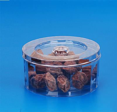 Single Wall Clear Plastic Jars Transparent Color Cylinder Shape 44G