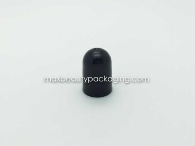 N1009 bullet shape nail polish cap nail polish packaging plastic cap shiny black small cap uv coating available