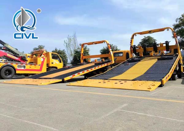 4x2 6TIRES EuroII 3-5tons Light Duty Wrecker Tow Truck For Broke Car Drag & Transfer With Cummims Engine