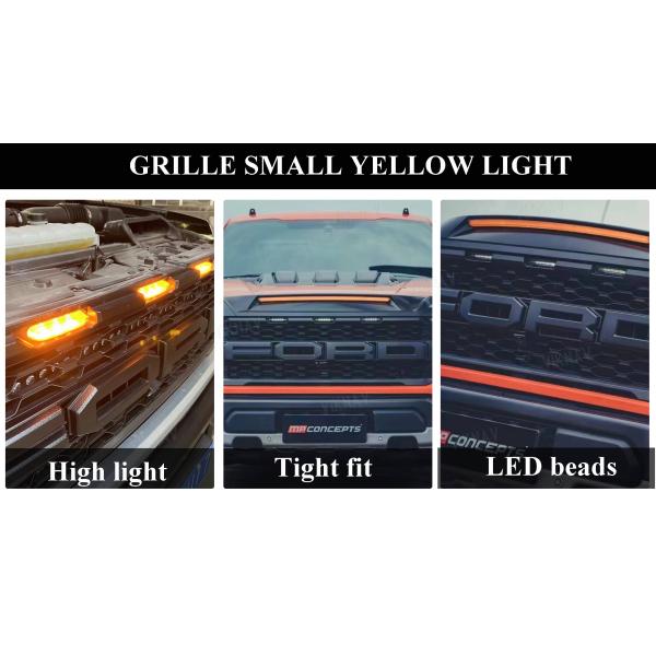 VIiknav for 22-23 Raptor Ford F150 grille lights LED grille decorative lights, daytime running light