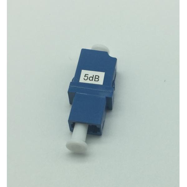 SM / PC LC APC Fiber Optic Attenuator Female To Female Fixed 3dB 5dB 7dB Plastic