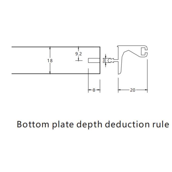 El tirón ocultado de aluminio del cajón de la cocina dirige resistente a la corrosión