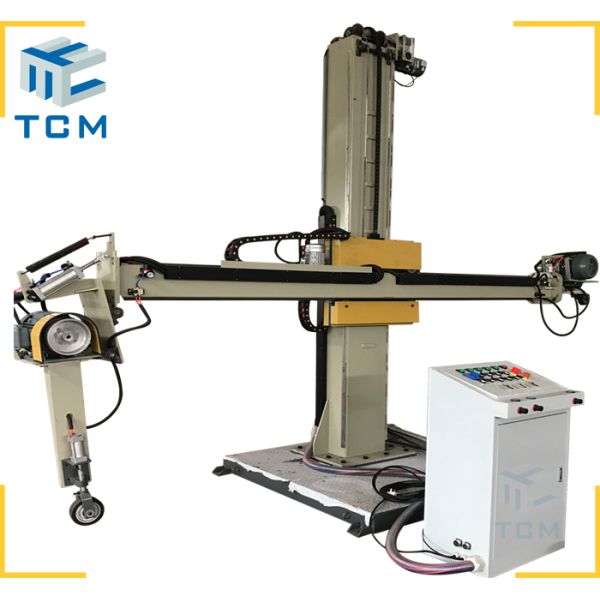 Combined machine for Tank polishing at one end and Dish end polishing at other end 2 in 1 automatic polishing machine