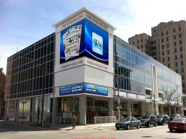 P10mm 90° Flexible Led Screen Display Front Access Fixed Outdoor LED Screen Wall