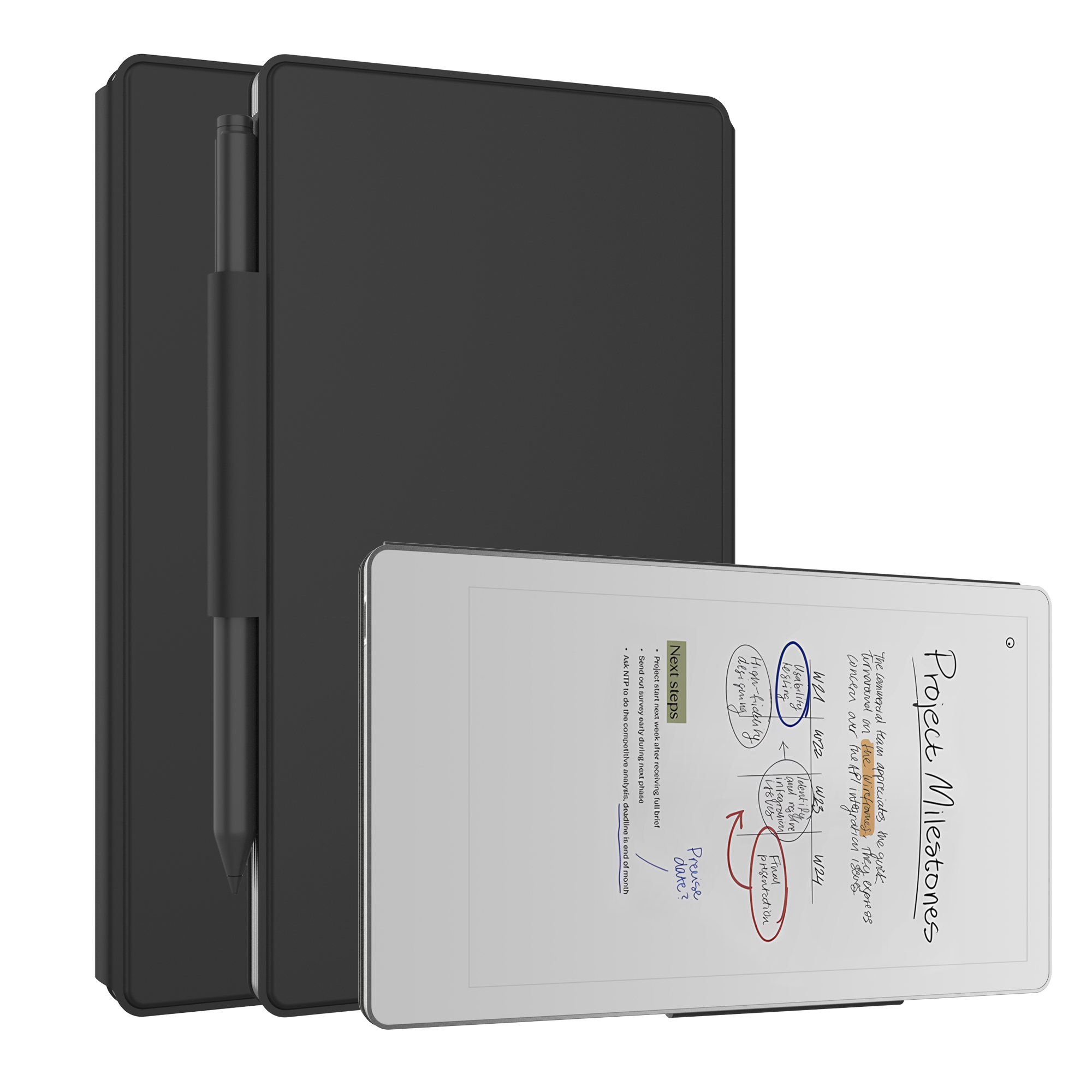 Laudtec Pu Leather Smart Ereader Cases Slim Lightweight Shockproof Back Cover Oem/Odm for Remarkable Paper Pro Move 7.3 Pbk352