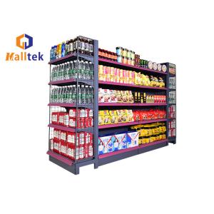 Двухсторонние продуктовые магазины розничная экспозиция стенды стеллажи супермаркетов стальной полки