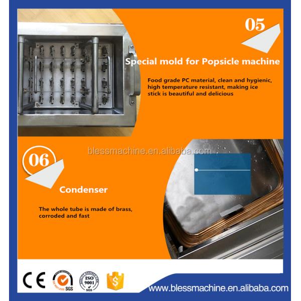 110v/220v 50hz/60hz Super Performance Popsicle Making Machine with 400 KG Capacity