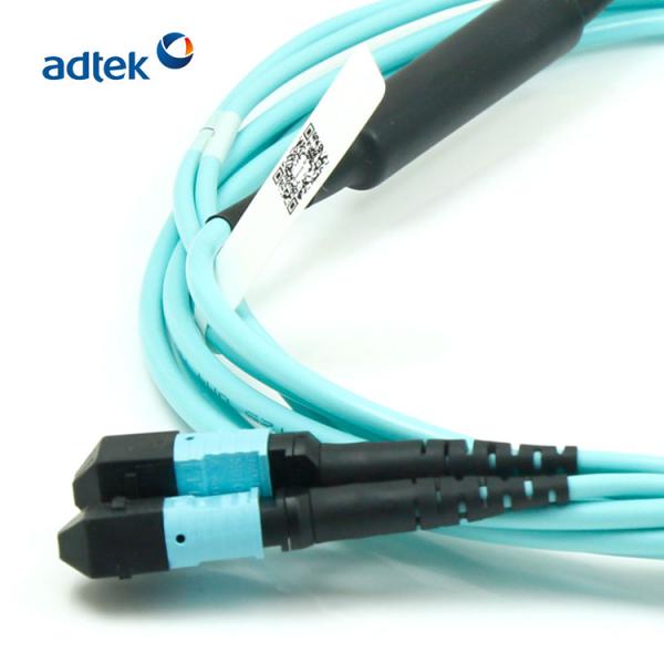 MTP-MTP OM3 /OM4 24/48 Fibers 3M PVC/LSZH Aqua Trunk cable /Hybrid Cable /Breakout Cable