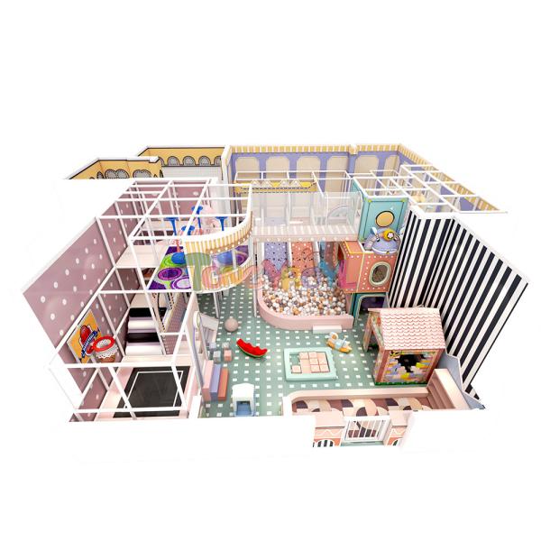 Safe Indoor Play Structures For Kids - Fully Customizable Colorful Playground