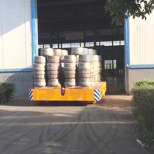 Battery Powered DC Motor 10 tons Stainless Steel Materials Electric Die Transfer Cart