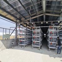 Système de cage de poulet de couche de batterie de la cage HDG de grilleur de cadre de H