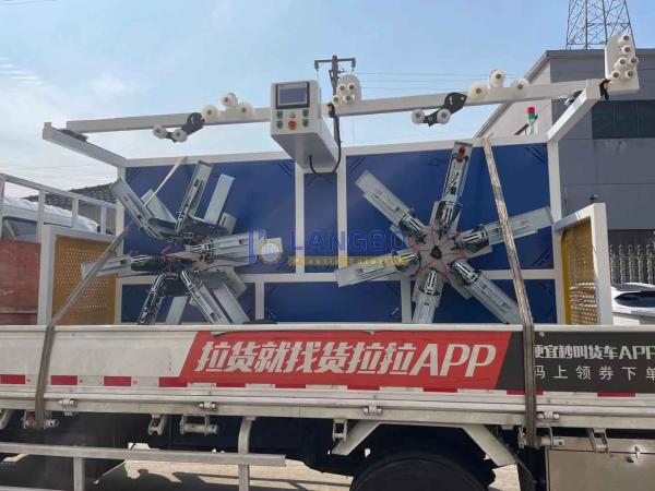 Pipe Coiler Pipe Winding Machine For PE Corrugated Pipe Extruder