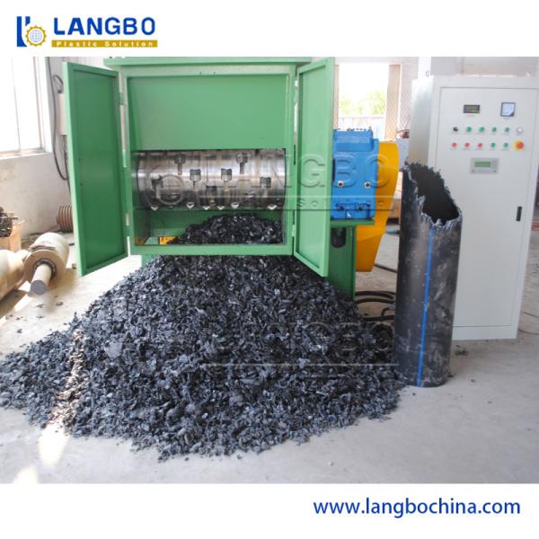 Plastic Pipe Shredder Machine Replaceable Blade System For Profile Recycling
