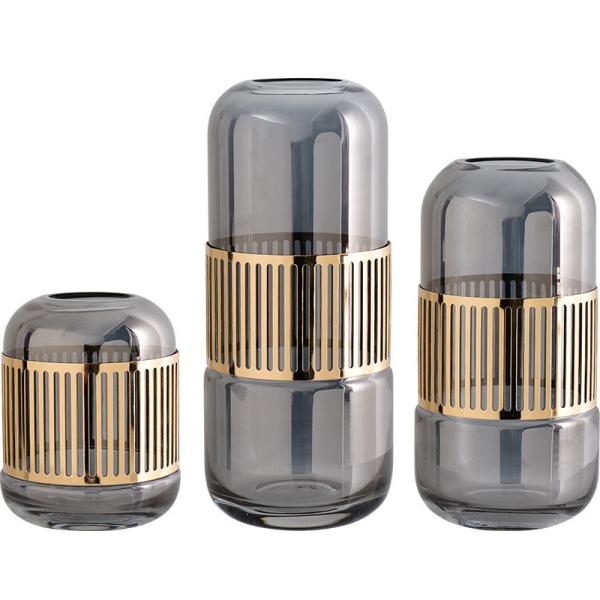 Современная стеклянная ваза для дома и офиса