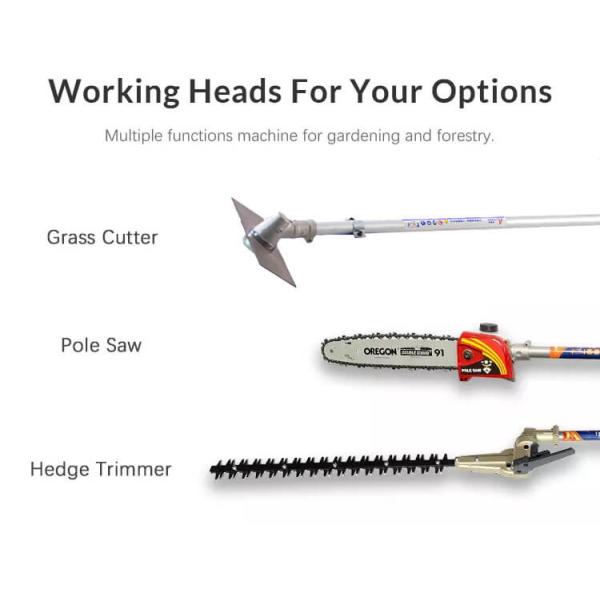 Триммер изгороди достигаемости цепной пилы 25.4cc поляка бензина длинный длинный