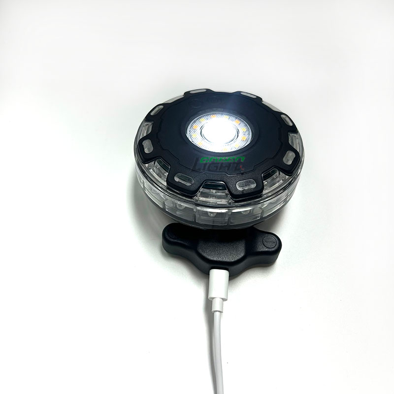 Led Warning Hot Selling Emergency Beacon LED Safety Flashing Strobe Warning Light Lamp USB Rechargeable LED Lamp