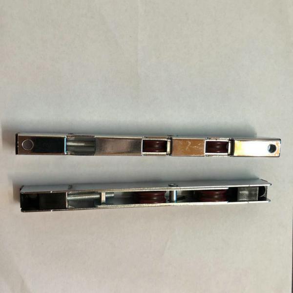 Sliding Door Window Pulley with 12mm Width Iron Plating Nylon Roller Bearings