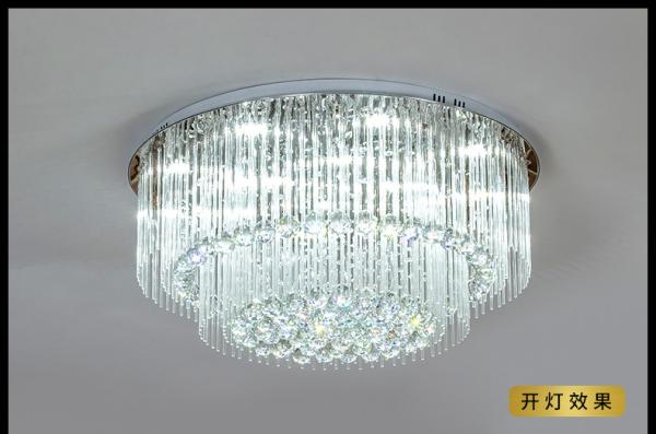 Crystal Lamp Round Living Room Lighting Atmosphere Room modern led ceiling lights gold(WH-CA-87)