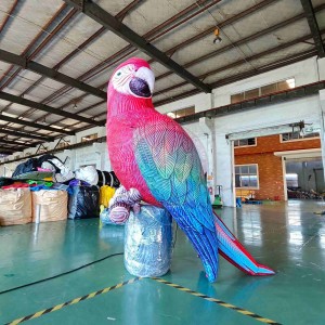 Giant Inflatable Parrot Model With High Restoration Cartoon Animal Design for