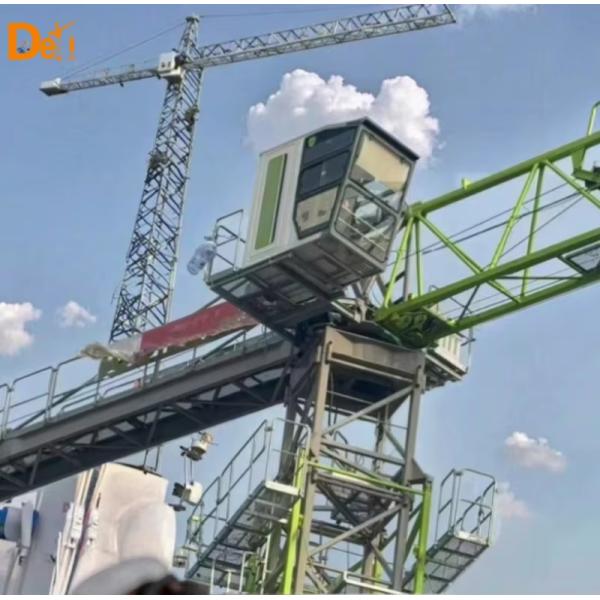 Second Hand Zoomlion 6010-6 Flat Head Tower Crane Old Used Construction