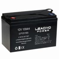 Bateria de lítio recarregável de ciclo de vida longa 5000 vezes 12v 100ah