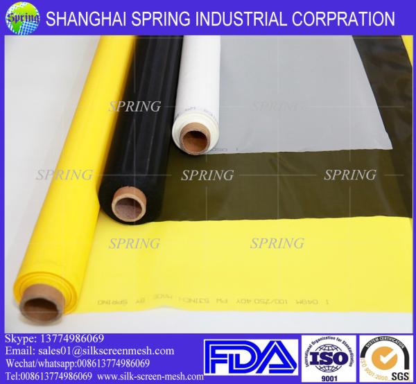 Shanghai Spring factory Polyester or nylon silk screen printing mesh/fabric