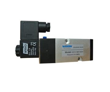 Aluminum Alloy 5 Way 2 Position Solenoid Valve , Air Operated Solenoid Valve IP65