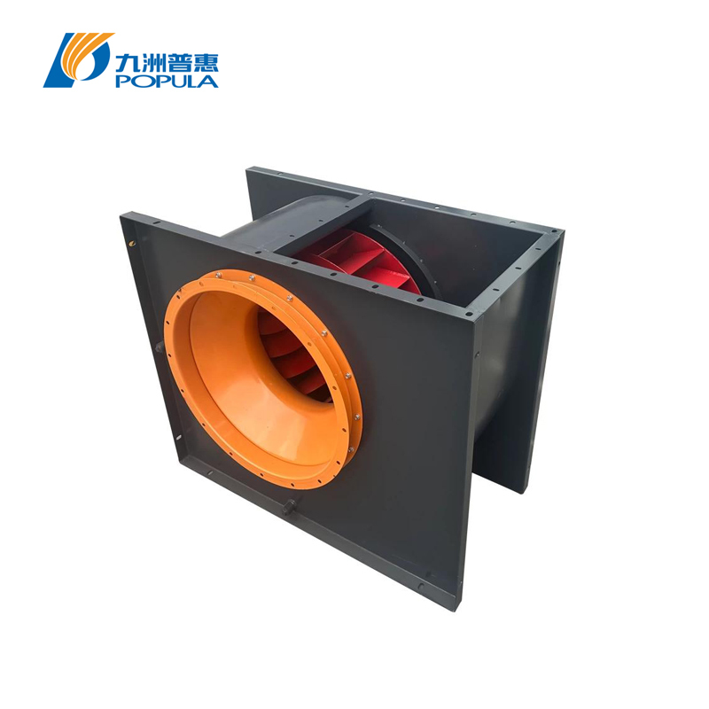 High Airflow Industrial Kitchen Smoke Extractor Oil Resistant Backward Blade Exhaust Fan