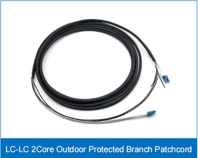 LC-LC GYFJH 2 Core Outdoor Protected Branch Cable UPC/APU LSZH