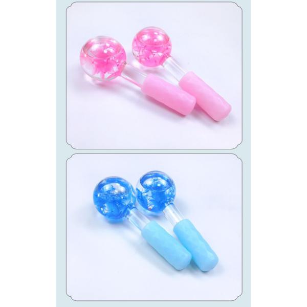 Customized Logo Availabled Facial Ice Globes for Facial Massage Roller Gua Sha Anti-Freeze Liquid to Reduce Pores Wrinkles