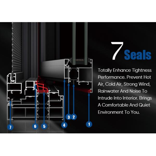 Thermal Insulation And Soundproof External Aluminium Tilt And Turn Windows With Screen Mesh