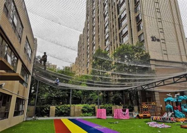 Anti Drop Stainless Steel Cable Net Rope Mesh SGS For High Altitude