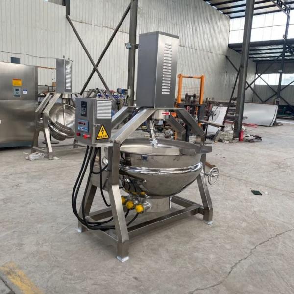 Commercial Induction Cooking Kettle With Mixer And Tilting Design