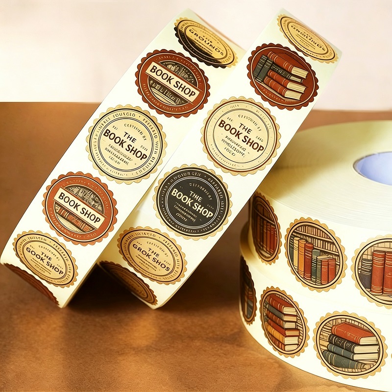Roll Labels With Die-Cut Stickers For Product Packaging And Retail Branding