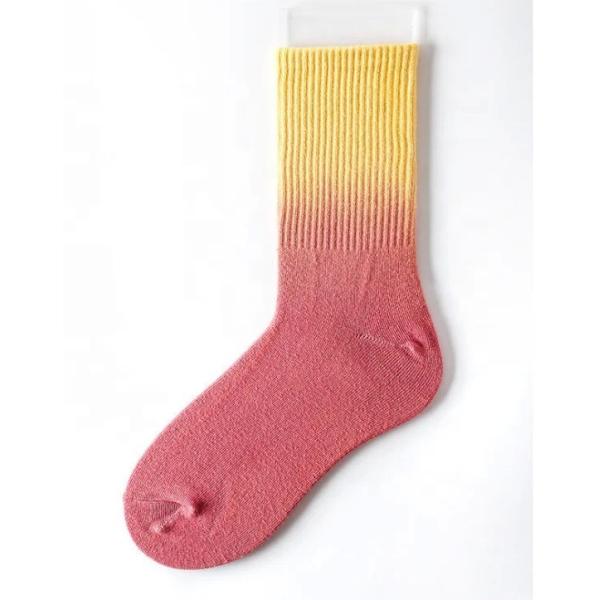 Inventory of Red Purple Gradient Giant Cozy Socks for Women in Summer Days