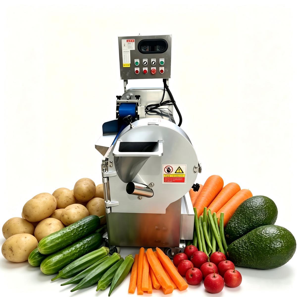 Factory Price Multi Functional Fruit Vegetable Slicing And Dicing Machine With CE ISO9001 For Pear Avocado Hawthorn Okra