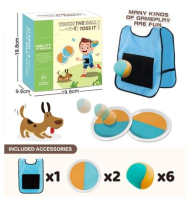 Children Plastic Educational Toys Sports Sticky Ball Plate Vest Shirt