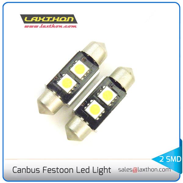 CE RoHS 31MM 2SMD 5050 LED Interior Car Light Bulbs With Heatsink