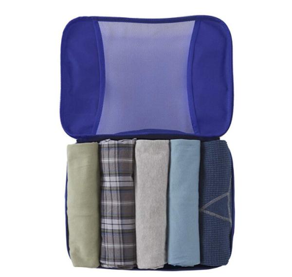 Unisex 3pcs Travel Packing Cubes Bags Customized Logo For Short Trip