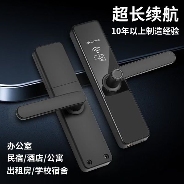 Home Security WIFI Tuya APP Smart Glass Door Lock with Fingerprint Password Card Key Unlock for Home System