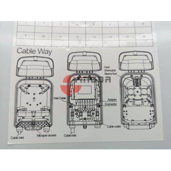 YINGDA Factory 16 Core IP66 водонепроницаемая оптическая волокна разделительная коробка Черный для FTTH Nap Caja Терминал Серый столб Монтаж наружной