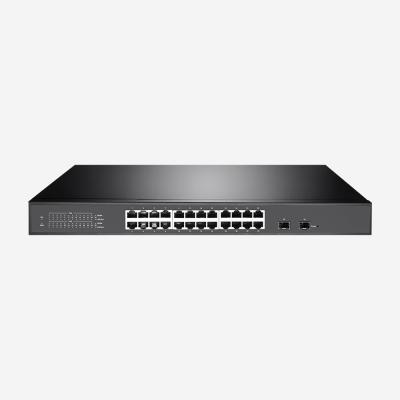 Interruptor esperto fácil do ponto de entrada de IEEE 802.3af com 24 portos do ponto de entrada e 2 portos da fibra de SFP