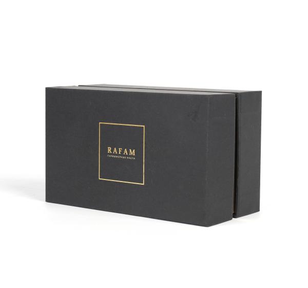 CMYK Black Essential Oil Cardboard Box With Lid 2.5mm
