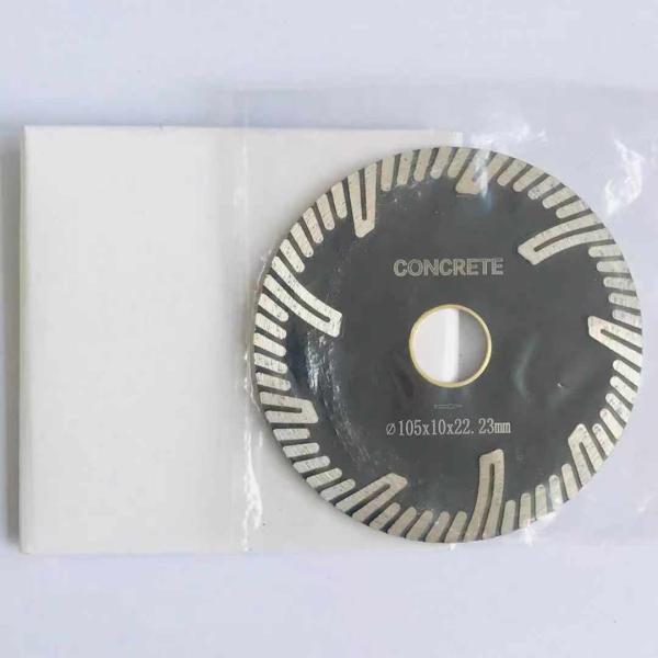 30CrMo 105mm Turbo Diamond Saw Blades  Hot Press Sintered  For Concrete
