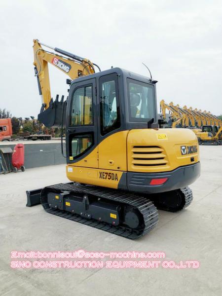 XCMG Crawler Excavator Machine XE75D 7.5 Ton Road Construction Machinery