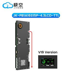 Jkbms Home Solar Storage BMS for Lithium Ion Battery Pack LiFePO4 Battery BMS 48V Jikong Inverter BMS 16s 150A Active Balance 1A Jk-Pb1a16s15p
