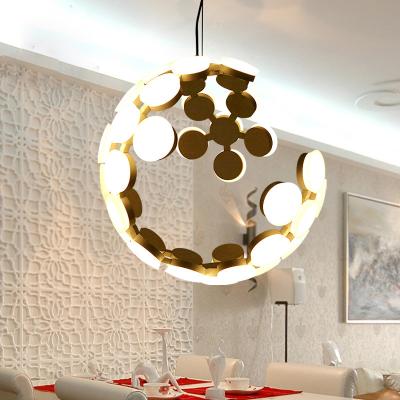 Appareil d'éclairage pendant de lanterne ronde moderne pour les appareils d'éclairage à la maison d'intérieur