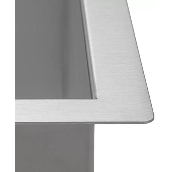 Brushed Surface Apron Stainless Steel Kitchen Sink Double Bowl No Faucet