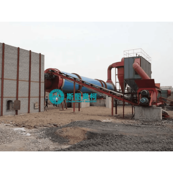 Pollution-free indirect rotary drum dryer with PLC control and 30TPD-2500TPD capacity for gold ore processing